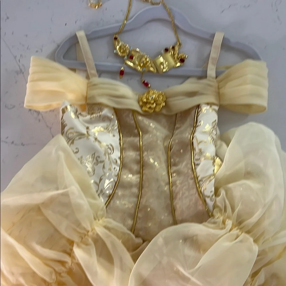Disney Belle Dress and Jewelry New without Tags - Picture 3 of 9